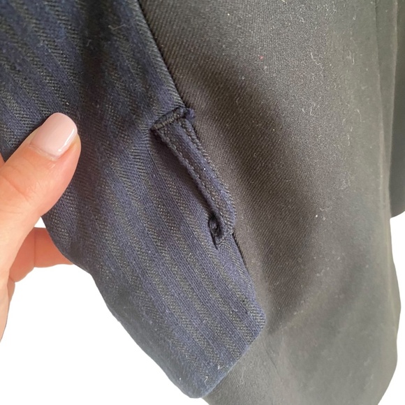 Marc Marc Jacobs androgynous blazer vest combo pinstripe black blue S small - Picture 12 of 16